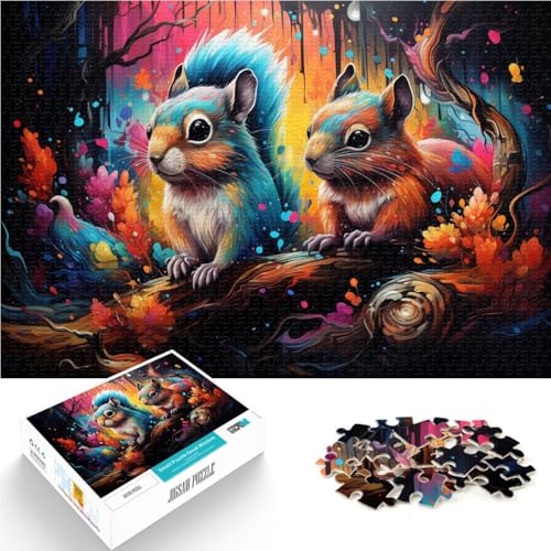 Puzzle für Erwachsene 1000 Teile Eichhörnchen-Quizspiel 26 x 38 cm anspruchsvoll Aber unterhaltsam und humorvoll für Teenager ab 14 Jahren Puzzle für Erwachsene 1000 Teile Eichhörnchen-Quizspiel 26 x 38 cm anspruchsvoll Aber unterhaltsam und humorvoll für Teenager ab 14 Jahren von DLBHSG