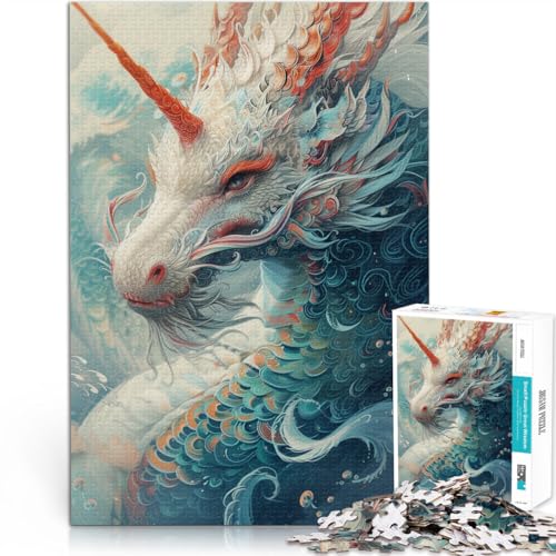 Puzzle für Erwachsene 1000 Teile Einhörner Lernpuzzle 50 x 75 cm geeignet als Schreibtischdekoration von DLBHSG