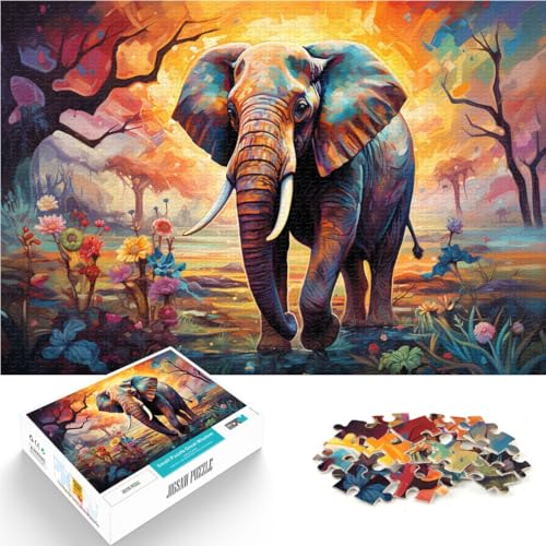 Puzzle für Erwachsene 1000 Teile Elefanten-Puzzle für Lernspiele Herausforderungsspielzeug 50 x 75 cm geeignet als Schreibtischdekoration Puzzle für Erwachsene 1000 Teile Elefanten-Puzzle für Lernspiele Herausforderungsspielzeug 50 x 75 cm geeignet als Schreibtischdekoration von DLBHSG