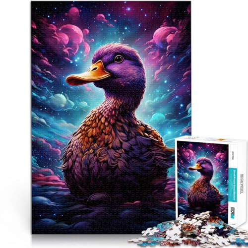 Puzzle für Erwachsene 1000 Teile Enten Weltraum-Puzzlespiel 50 x 75 cm Wanddekoration einzigartige Geburtstags Teenager ab 14 Jahren von DLBHSG