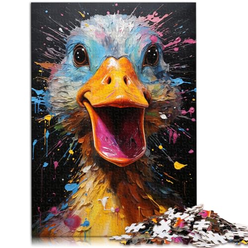 Puzzle für Erwachsene 1000 Teile Ententier Lernspielzeug 50 x 75 cm anspruchsvolles Spiel und Familienspiel für Teenager ab 14 Jahren von DLBHSG