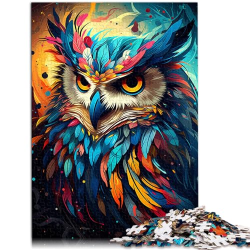 Puzzle für Erwachsene 1000 Teile Eule Denkspiel 50 x 75 cm ganze Familie für 14-Jährige von DLBHSG