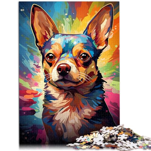 Puzzle für Erwachsene 1000 Teile Fantasie-Chihuahua-Hundekunst schwierig und herausfordernd 26 x 38 cm mit passendem Poster und Quizblatt Puzzle für Erwachsene 1000 Teile Fantasie-Chihuahua-Hundekunst schwierig und herausfordernd 26 x 38 cm mit passendem Poster und Quizblatt von DLBHSG
