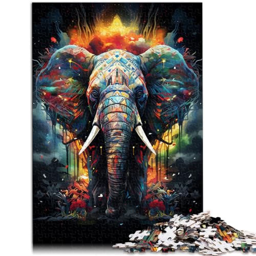 Puzzle für Erwachsene 1000 Teile Fantasie-Elefant Denkspiel 26 x 38 cm Lernspiel für Geburtstag Weihnachten für Teenager ab 14 Jahren von DLBHSG
