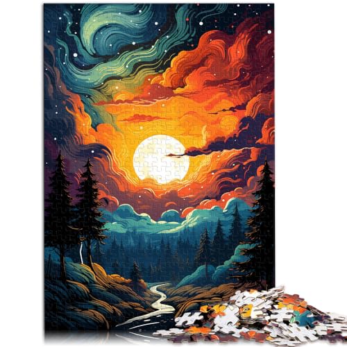 Puzzle für Erwachsene 1000 Teile Fantasie-Sonnenuntergangslandschaft Denksportaufgabe 50 x 75 cm Stressabbau schwierige Herausforderung von DLBHSG