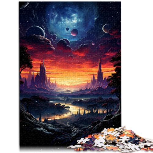 Puzzle für Erwachsene 1000 Teile Fantasie schöne Landschaft Lernpuzzle 50 x 75 cm Stressabbau von DLBHSG