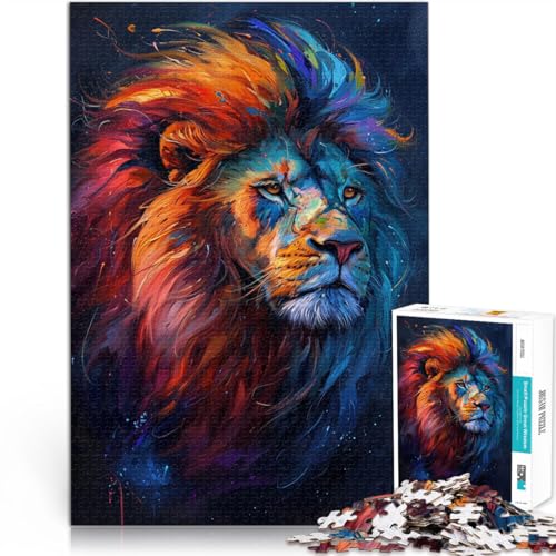 Puzzle für Erwachsene 1000 Teile Fantasie schöner Löwe unmögliches Puzzle 26 x 38 cm geeignet als Schreibtischdekoration für 14-Jährige Puzzle für Erwachsene 1000 Teile Fantasie schöner Löwe unmögliches Puzzle 26 x 38 cm geeignet als Schreibtischdekoration für 14-Jährige von DLBHSG