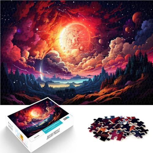 Puzzle für Erwachsene 1000 Teile Fantasielandschaft Puzzle für Lernspiele Herausforderungsspielzeug 26 x 38 cm anspruchsvolles Spiel und Familienspiel von DLBHSG
