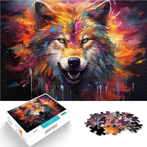 Puzzle für Erwachsene 1000 Teile Fantasy-Wolf-Art Denkspiel 26 x 38 cm geeignet als Schreibtischdekoration für Teenager ab 14 Jahren Puzzle für Erwachsene 1000 Teile Fantasy-Wolf-Art Denkspiel 26 x 38 cm geeignet als Schreibtischdekoration für Teenager ab 14 Jahren von DLBHSG