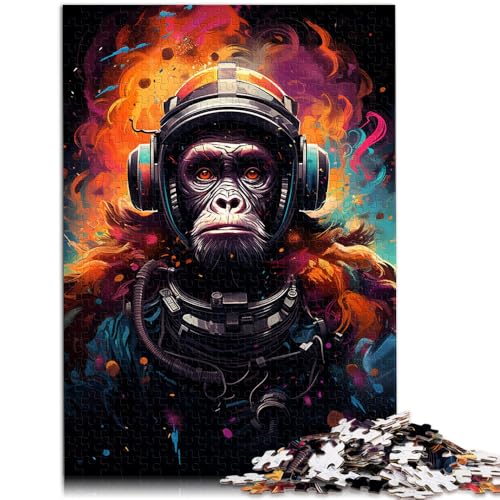 Puzzle für Erwachsene 1000 Teile Farb-Pilot-Orang-Utan-Puzzle – anspruchsvolles Spiel 50 x 75 cm Lernspiel für Geburtstag Weihnachten von DLBHSG