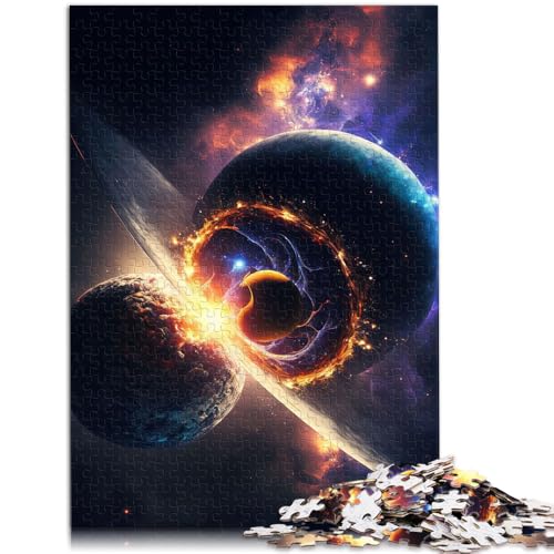 Puzzle für Erwachsene 1000 Teile Farben des Weltraumplaneten Familienaktivitätspuzzle 50 x 75 cm Geschenke für Freunde und Familie von DLBHSG