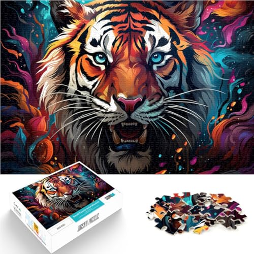 Puzzle für Erwachsene 1000 Teile Farbfantasietiger Spielzeug Lernspiele Stressabbau 26x38cm Angebot als Geschenk für die ganze Familie Puzzle für Erwachsene 1000 Teile Farbfantasietiger Spielzeug Lernspiele Stressabbau 26x38cm Angebot als Geschenk für die ganze Familie von DLBHSG