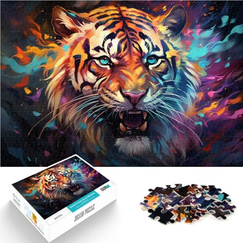 Puzzle für Erwachsene 1000 Teile Farbiges Fantasy-Quizspiel mit gewalttätigem Tiger 26 x 38 cm einzigartige Heimdekoration und Geschenke für Teenager ab 14 Jahren Puzzle für Erwachsene 1000 Teile Farbiges Fantasy-Quizspiel mit gewalttätigem Tiger 26 x 38 cm einzigartige Heimdekoration und Geschenke für Teenager ab 14 Jahren von DLBHSG