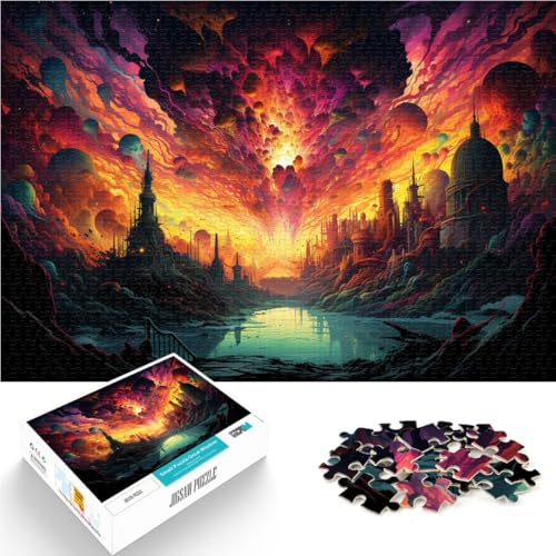 Puzzle für Erwachsene 1000 Teile Farblandschaftsmalerei Spielzeug Lernspiele Stressabbau 50 x 75 cm Künstlersammlung Bildende Kunst von DLBHSG