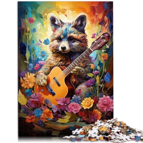 Puzzle für Erwachsene 1000 Teile Farbmalerei Babybär Heimdekoration Puzzlespielzeug 50 x 75 cm fördert die Liebe zwischen Paaren von DLBHSG