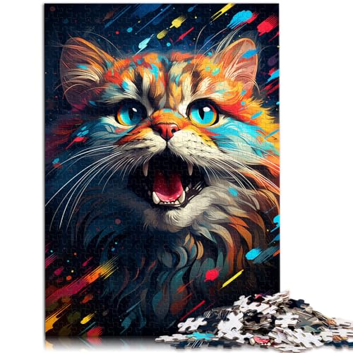 Puzzle für Erwachsene 1000 Teile Farbmalerei süße Katze Quizspiel 50 x 75 cm ganze Familie ab 14 Jahren Puzzle für Erwachsene 1000 Teile Farbmalerei süße Katze Quizspiel 50 x 75 cm ganze Familie ab 14 Jahren von DLBHSG