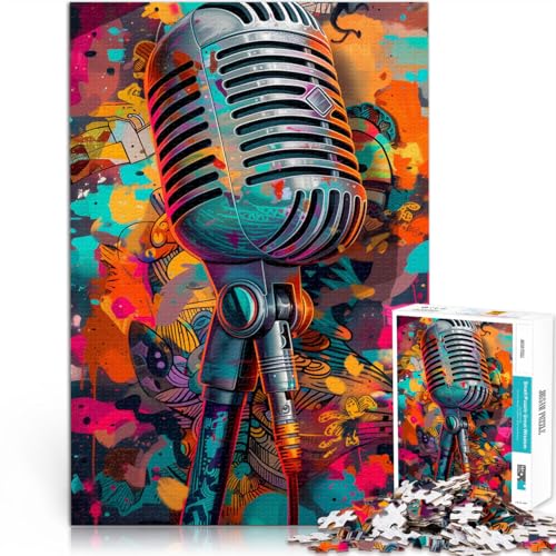 Puzzle für Erwachsene 1000 Teile Farbmikrofon Anspruchsvolles Spiel Puzzles 26x38cm Anspruchsvolles Spiel und Familienspiel Puzzle für Erwachsene 1000 Teile Farbmikrofon Anspruchsvolles Spiel Puzzles 26x38cm Anspruchsvolles Spiel und Familienspiel von DLBHSG