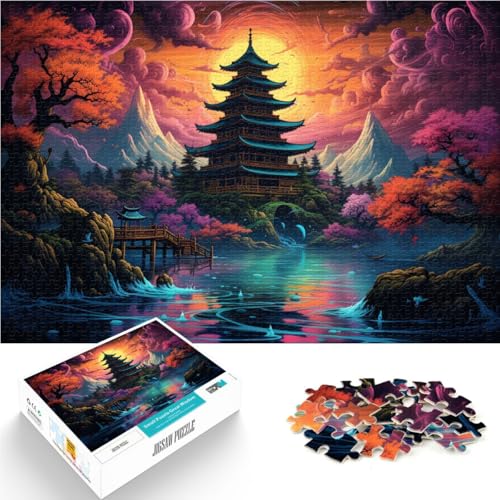 Puzzle für Erwachsene 1000 Teile Farbpagode Lernspielzeug 50 x 75 cm mit passendem Poster und Quizblatt Puzzle für Erwachsene 1000 Teile Farbpagode Lernspielzeug 50 x 75 cm mit passendem Poster und Quizblatt von DLBHSG