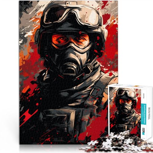 Puzzle für Erwachsene 1000 Teile Farbpuzzle „Spezialeinheiten“ Lernpuzzle 50 x 75 cm Lernspiel für Geburtstag Weihnachten von DLBHSG