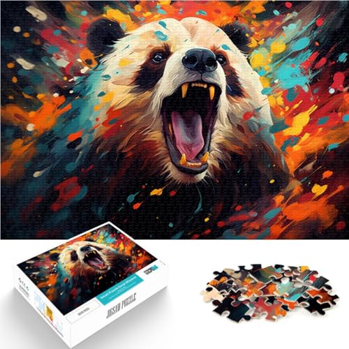 Puzzle für Erwachsene 1000 Teile Farbzeichnung eines Fantasy-Pandas Spielzeug Denkspiel 50 x 75 cm Stressabbau Urlaub zu Hause Zeit totschlagen von DLBHSG