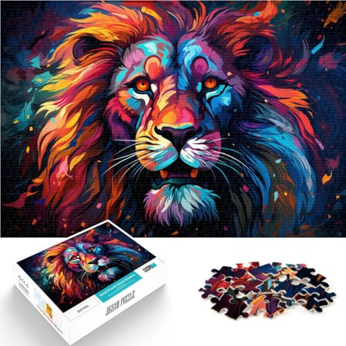 Puzzle für Erwachsene 1000 Teile Feuerlöwe Handgeschwindigkeitswettbewerb 50 x 75 cm geeignet als Schreibtischdekoration für Teenager ab 14 Jahren von DLBHSG