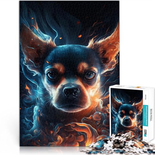 Puzzle für Erwachsene 1000 Teile Feuertier-Chihuahua schwieriges Puzzle 50 x 75 cm Stressabbau Urlaub zu Hause Zeitvertreib für Teenager ab 14 Jahren Puzzle für Erwachsene 1000 Teile Feuertier-Chihuahua schwieriges Puzzle 50 x 75 cm Stressabbau Urlaub zu Hause Zeitvertreib für Teenager ab 14 Jahren von DLBHSG