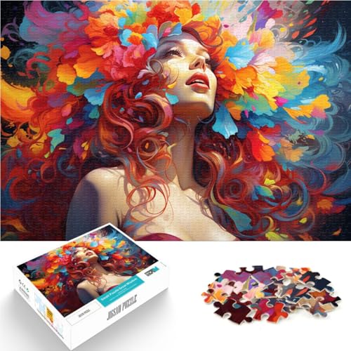 Puzzle für Erwachsene 1000 Teile Frau Spielzeug Denkspiel 50 x 75 cm Spaß bei Aktivitäten zu Hause Geburtstagsgeschenk Reisegeschenk von DLBHSG