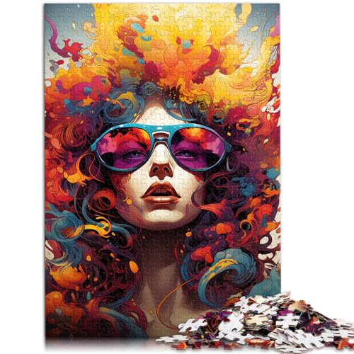 Puzzle für Erwachsene 1000 Teile Frauengemälde anspruchsvolles Spiel 50 x 75 cm geeignet als Schreibtischdekoration für 14-Jährige von DLBHSG