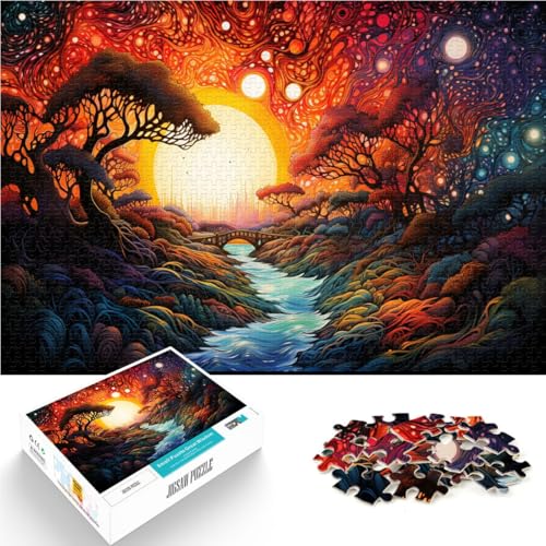 Puzzle für Erwachsene 1000 Teile Frühlingsblumen blühen Relax Games 50x75cm Weihnachtswunschliste mit Weihnachtsmann für Jugendliche ab 14 Jahren von DLBHSG