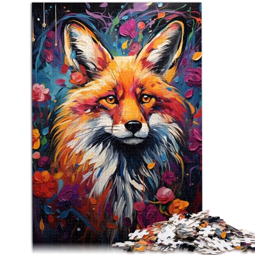 Puzzle für Erwachsene 1000 Teile Fuchs Tier das Puzzle 26 x 38 cm Spaß für Zuhause Geburtstagsgeschenk Reisegeschenk von DLBHSG
