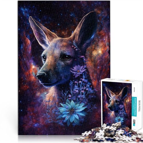 Puzzle für Erwachsene 1000 Teile Galaxie-Tier Känguru Lernspielzeug Familienspiele 26 x 38 cm Stressabbau schwierige Herausforderung Puzzle für Erwachsene 1000 Teile Galaxie-Tier Känguru Lernspielzeug Familienspiele 26 x 38 cm Stressabbau schwierige Herausforderung von DLBHSG
