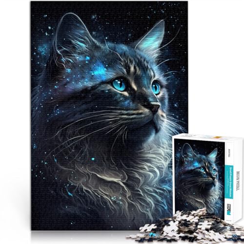 Puzzle für Erwachsene 1000 Teile Galaxy Art Cat Denkspiel 50 x 75 cm Geburtstagsgeschenk Geschenke Wandkunst für 14-Jährige Puzzle für Erwachsene 1000 Teile Galaxy Art Cat Denkspiel 50 x 75 cm Geburtstagsgeschenk Geschenke Wandkunst für 14-Jährige von DLBHSG