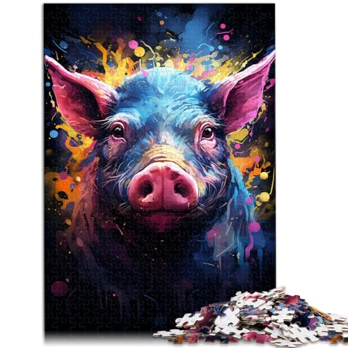 Puzzle für Erwachsene 1000 Teile Galaxy Pig-Quizspiel 50 x 75 cm Familienspiel zum Stressabbau schwierige Herausforderung für 14-Jährige Puzzle für Erwachsene 1000 Teile Galaxy Pig-Quizspiel 50 x 75 cm Familienspiel zum Stressabbau schwierige Herausforderung für 14-Jährige von DLBHSG