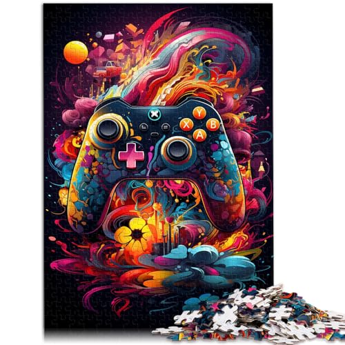 Puzzle für Erwachsene 1000 Teile Gamecontroller Herausforderndes Spielspielzeug 26x38cm Lernspiel für Geburtstag Weihnachten von DLBHSG