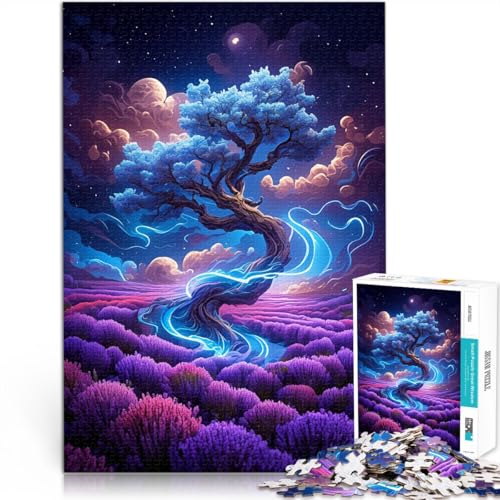 Puzzle für Erwachsene 1000 Teile Geisterblütenlandschaft Spielzeug Denkspiel 50 x 75 cm geeignet als Schreibtischdekoration für Teenager ab 14 Jahren von DLBHSG