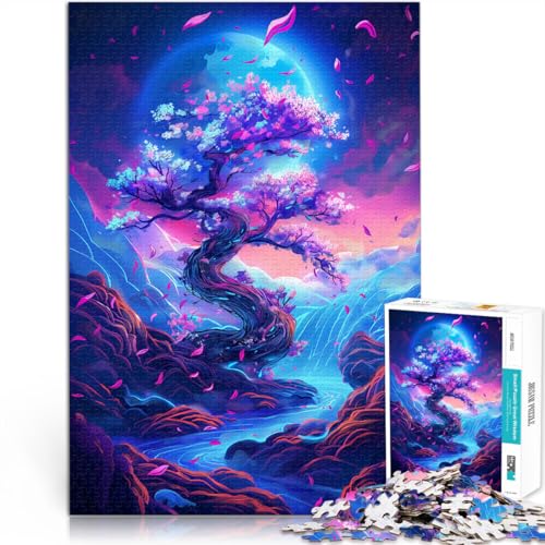 Puzzle für Erwachsene 1000 Teile Geisterblütenlandschaft pädagogisches Spielzeug zum Stressabbau Puzzle 50 x 75 cm ganze Familie von DLBHSG