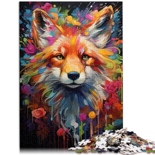 Puzzle für Erwachsene 1000 Teile Gemälde eines Fuchstiers Lernspiele Heimdekoration Puzzle 50 x 75 cm Geschenk zum Geburtstag von DLBHSG
