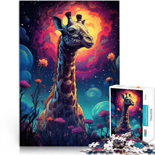Puzzle für Erwachsene 1000 Teile Giraffe Weltraum Lernspielzeug 26 x 38 cm geeignet als Schreibtischdekoration für Teenager ab 14 Jahren Puzzle für Erwachsene 1000 Teile Giraffe Weltraum Lernspielzeug 26 x 38 cm geeignet als Schreibtischdekoration für Teenager ab 14 Jahren von DLBHSG