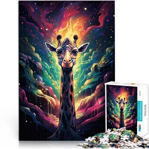 Puzzle für Erwachsene 1000 Teile Giraffe Weltraum Lernspielzeug Familienspiele 26 x 38 cm tolles Geschenk für die ganze Familie Puzzle für Erwachsene 1000 Teile Giraffe Weltraum Lernspielzeug Familienspiele 26 x 38 cm tolles Geschenk für die ganze Familie von DLBHSG