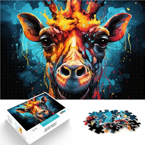 Puzzle für Erwachsene 1000 Teile Giraffenmalerei pädagogisches Spielzeug-Puzzle zum Stressabbau 26 x 38 cm anspruchsvolles Spiel und Familienspiel Puzzle für Erwachsene 1000 Teile Giraffenmalerei pädagogisches Spielzeug-Puzzle zum Stressabbau 26 x 38 cm anspruchsvolles Spiel und Familienspiel von DLBHSG