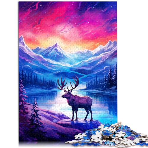 Puzzle für Erwachsene 1000 Teile Gletscherhirsch Familienspiel für und 50x75cm Lernspiel für Geburtstag Weihnachten für Teenager ab 14 Jahren Puzzle für Erwachsene 1000 Teile Gletscherhirsch Familienspiel für und 50x75cm Lernspiel für Geburtstag Weihnachten für Teenager ab 14 Jahren von DLBHSG