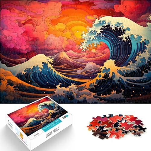 Puzzle für Erwachsene 1000 Teile Graffiti-Wellenkunst Puzzle für Lernspiele Herausforderungsspielzeug 50 x 75 cm Lernspiel für Geburtstag Weihnachten von DLBHSG