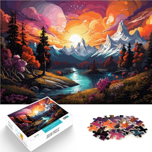 Puzzle für Erwachsene 1000 Teile Grand Teton Nationalpark Lernspielzeug 26x38cm Lernspiel für Geburtstag Weihnachten von DLBHSG