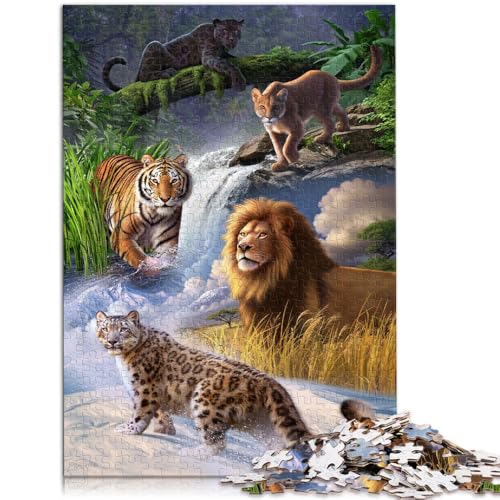Puzzle für Erwachsene 1000 Teile Großkatzen als Puzzle-Geschenk 50 x 75 cm Geburtstagsgeschenk Geschenke Wandkunst für Teenager ab 14 Jahren von DLBHSG