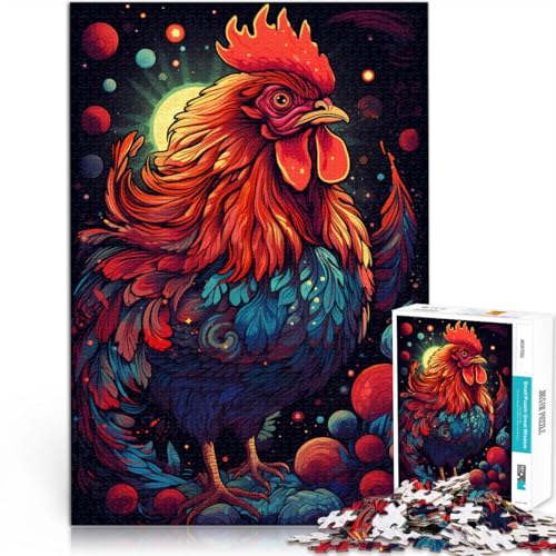 Puzzle für Erwachsene 1000 Teile Hahnenraum Spielzeug Lernspiele Stressabbau 26x38cm ganze Familie von DLBHSG