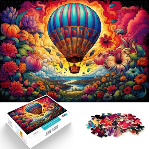 Puzzle für Erwachsene 1000 Teile Heißluftballons Fliegender Himmel Lernpuzzle 26 x 38 cm anspruchsvolles Spiel und Familienspiel von DLBHSG