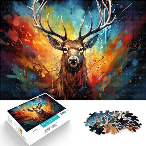 Puzzle für Erwachsene 1000 Teile Hirsch-Quizspiel 26 x 38 cm ganze Familie für Teenager ab 14 Jahren Puzzle für Erwachsene 1000 Teile Hirsch-Quizspiel 26 x 38 cm ganze Familie für Teenager ab 14 Jahren von DLBHSG