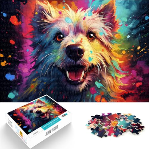 Puzzle für Erwachsene 1000 Teile Hunde-Lernspiele Heim-Lernspiele DIY-Spielzeug 26 x 38 cm ganze Familie für Teenager ab 14 Jahren von DLBHSG