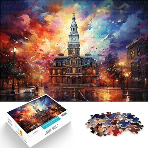 Puzzle für Erwachsene 1000 Teile Independence Hall Lernspielzeug Familienspiele 26 x 38 cm mit passendem Poster und Quizblatt Puzzle für Erwachsene 1000 Teile Independence Hall Lernspielzeug Familienspiele 26 x 38 cm mit passendem Poster und Quizblatt von DLBHSG