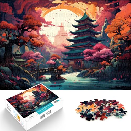 Puzzle für Erwachsene 1000 Teile Japanisches Schrein-Puzzlespiel 26 x 38 cm geeignet als Schreibtischdekoration für Teenager ab 14 Jahren Puzzle für Erwachsene 1000 Teile Japanisches Schrein-Puzzlespiel 26 x 38 cm geeignet als Schreibtischdekoration für Teenager ab 14 Jahren von DLBHSG